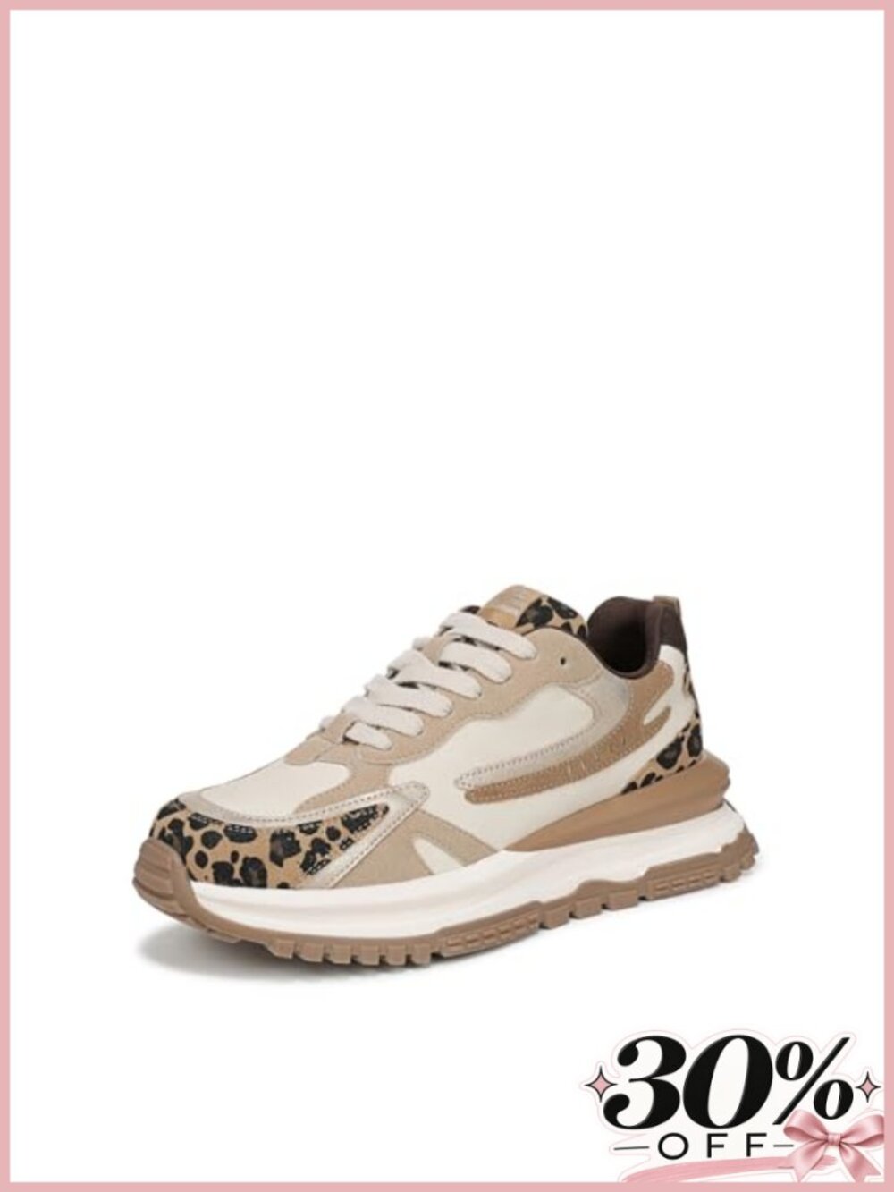 Platform Wedge Sneaker Vegan Lace-Up Cushioned Casual